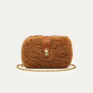 Copper Shearling Chiara Bag