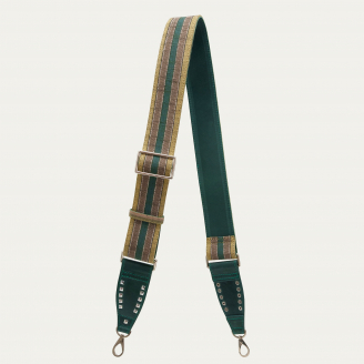Green Stripes Fabric Strap