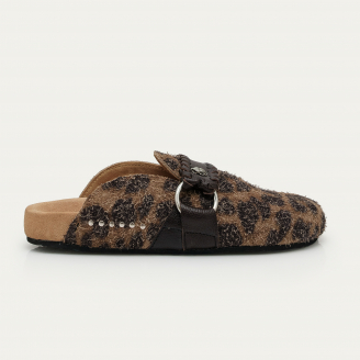 Vintage Leo Suede Georgette Mules