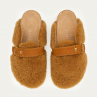 Mules Georgette Peau Lainée Cuivre
