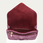 Washed Purple Python Card Holder Alex