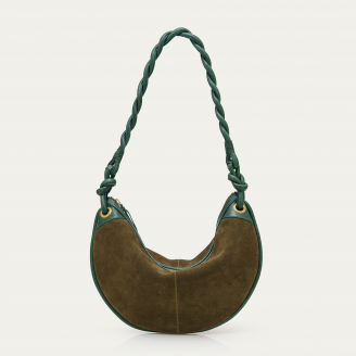 Sac Suède Big Chris Vert Bronze