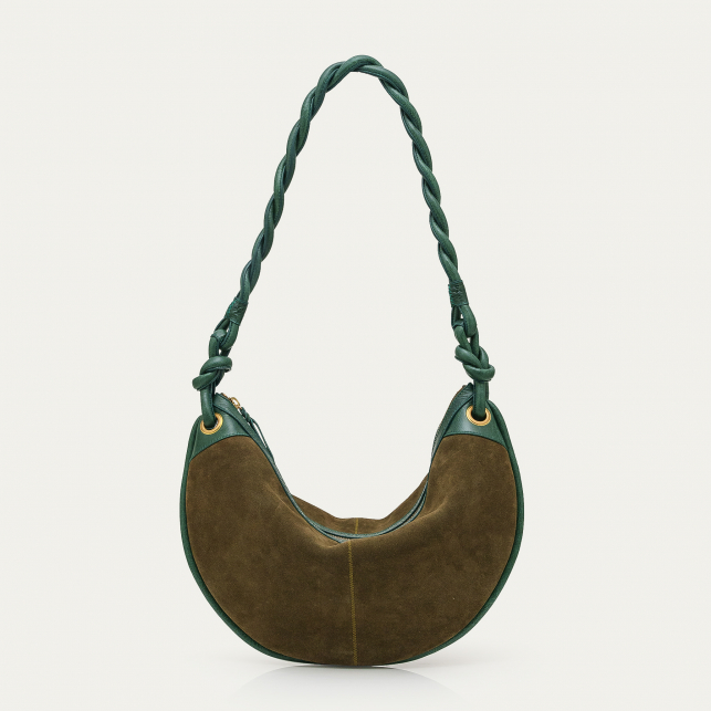 Sac Suède Big Chris Vert Bronze