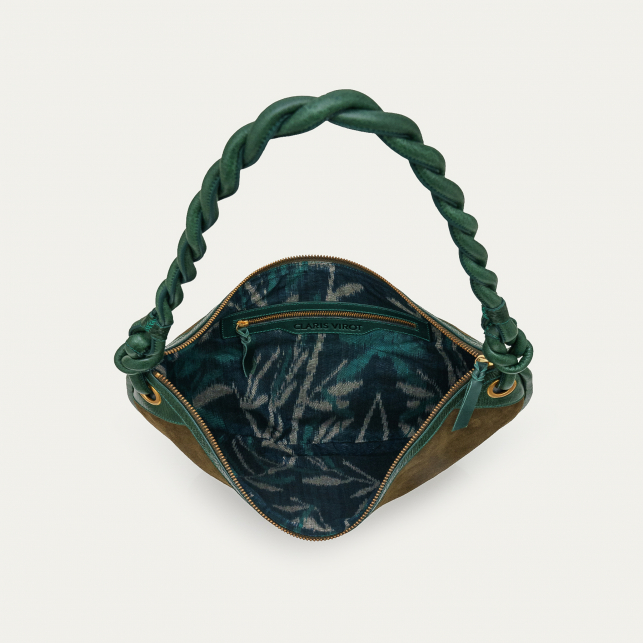 Sac Suède Big Chris Vert Bronze
