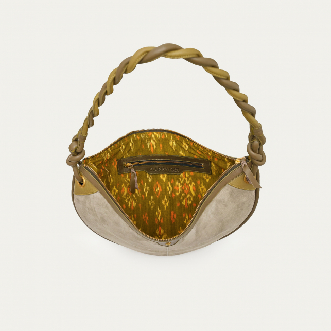 Sac Suède Big Chris Gris Perle