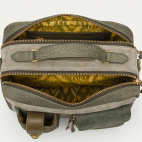 Pearl Grey Embossed Leather Cesar Bag