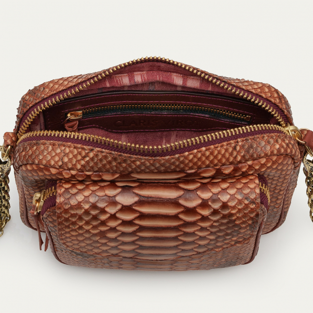 Sac Python Charly Cuivre Lavé