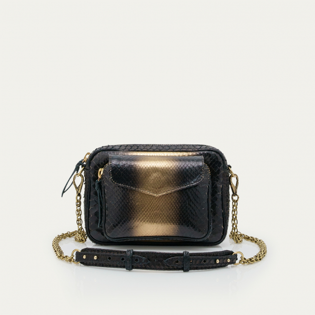 Sac Python Charly Or Fumé