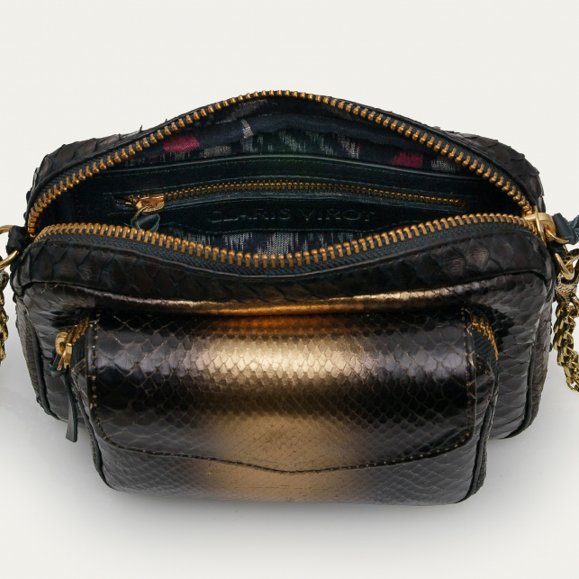 Sac Python Charly Or Fumé