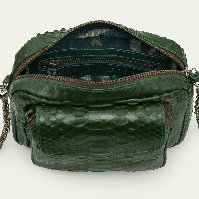 Sac Python Charly Vert Bronze