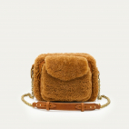 Copper Shearling Leather Charly Bag