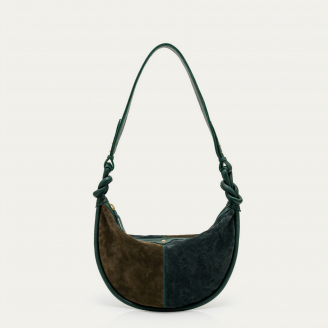 Sac Suède Chris Bicolore Vert