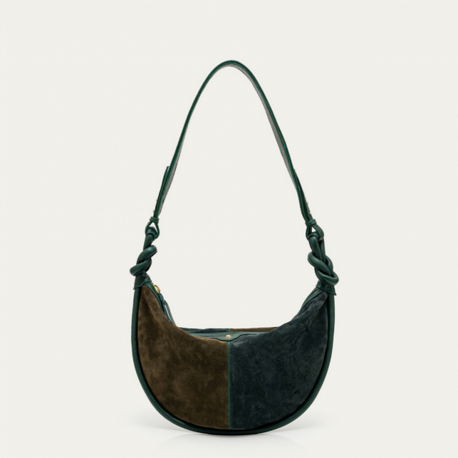 Sac Suède Chris Bicolore Vert