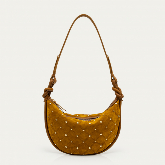 Studded Amber Suede Chris Bag
