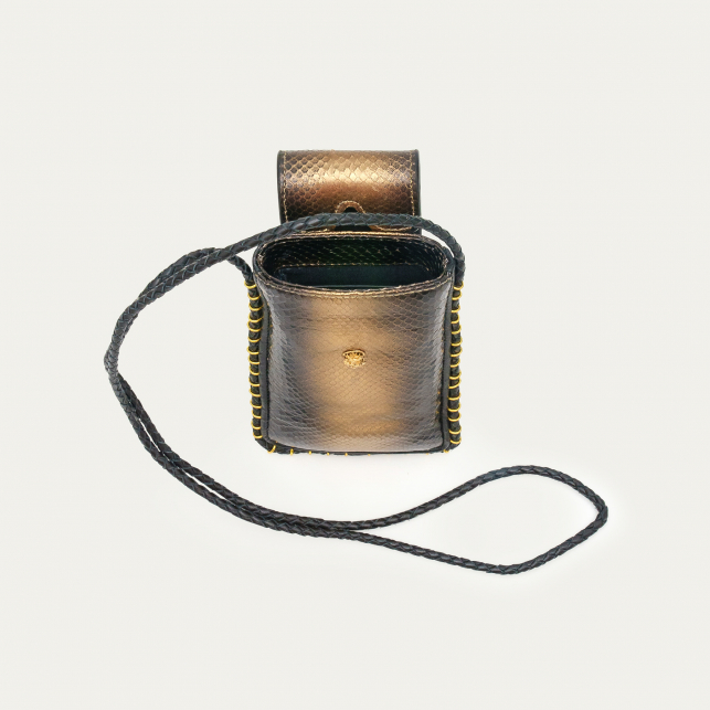 Etui à lunettes Emile Python Or Fumé