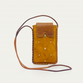 Etui à lunettes Emile Cuivre Ambre Cloutée