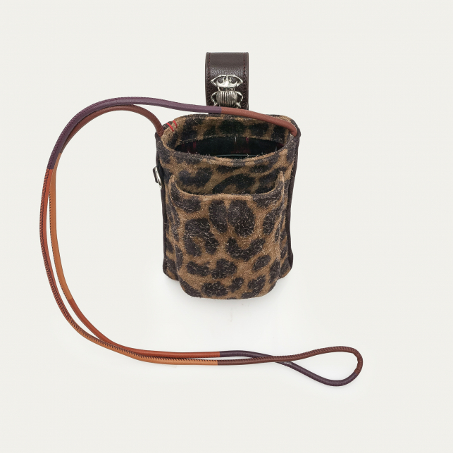 Etui à Telephone Cuir Double Marcus Léo Vintage