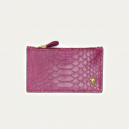 Porte Carte Python Helena Pourpre