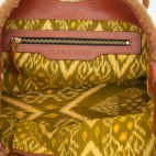 Copper Shearling Suede India Tote Bag
