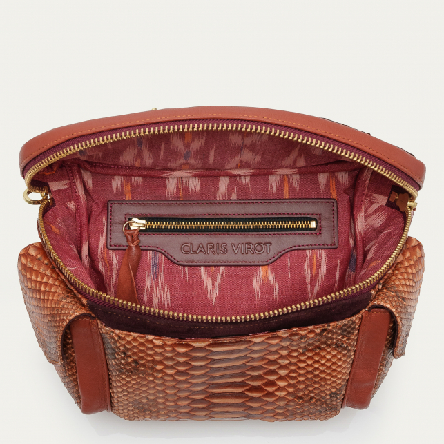 Washed Copper Python Fanny Pack Jules