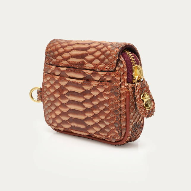 Washed Copper Python Karl Coin Holder