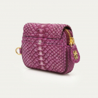 Porte-Monnaie Python Karl Pourpre Lavé