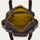 Smoke Brown Python Leo Bag