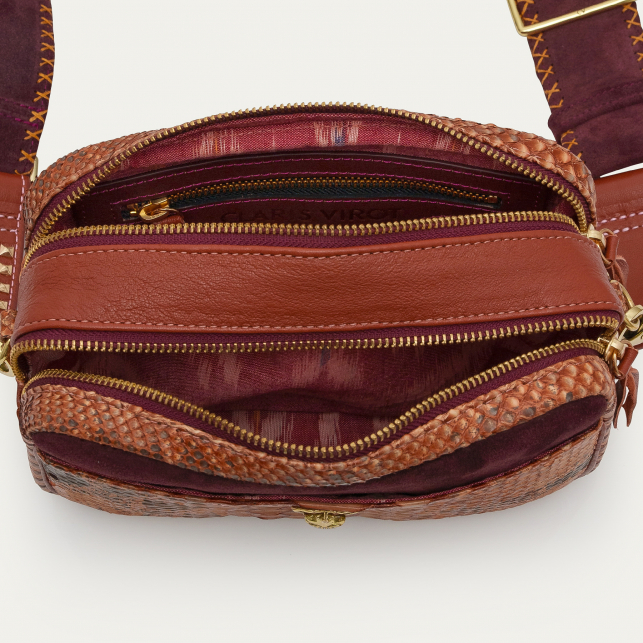 Sac Python Lily Cuivre Lavé