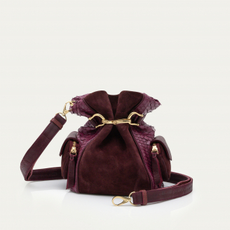 Sac Seau Python Lola Pourpre Mixé