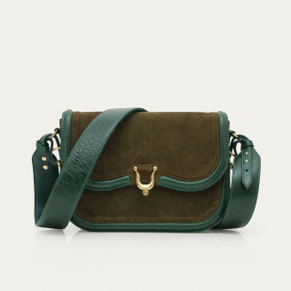 Bronze Green Suede Manon Bag