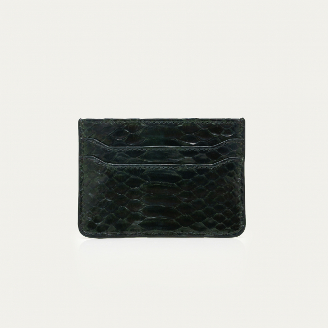 Porte Carte Python Manu Noir