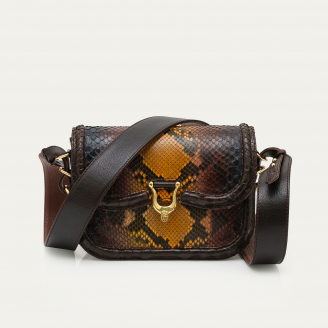 Tigre Eye Stone Python Mini Manon Bag