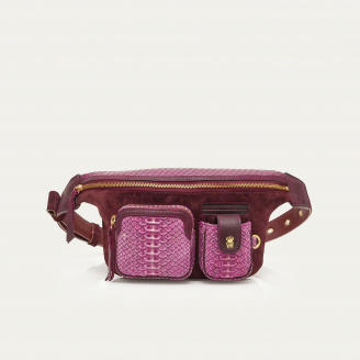 Sac Banane Python Romeo Pourpre Mixé