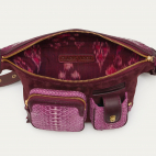 Sac Banane Python Romeo Pourpre Mixé