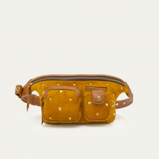 Sac Banane Suede Romeo Ambre Cloutée