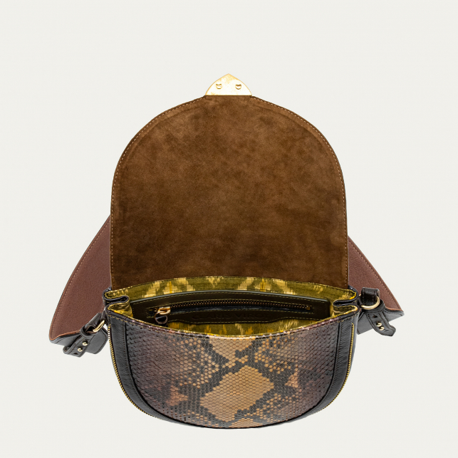 Tiger Eye Stone Python Bag Victoria