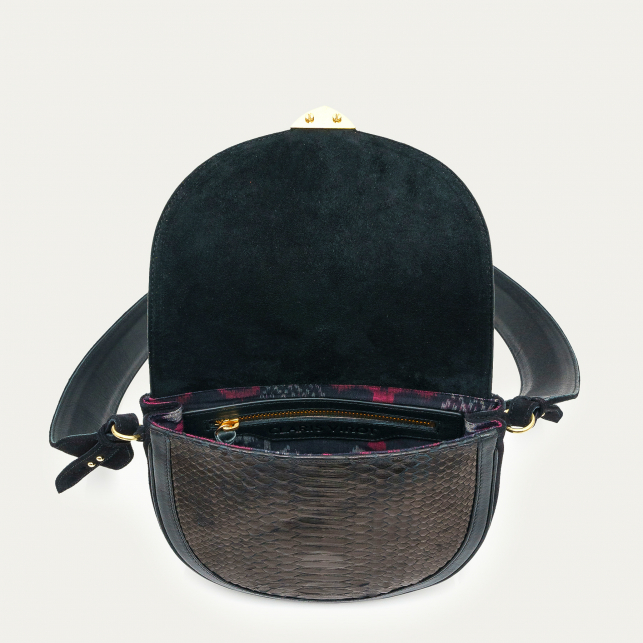 Black Python Bag Victoria