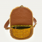 Copper Shearling and Amber Victoria Bag