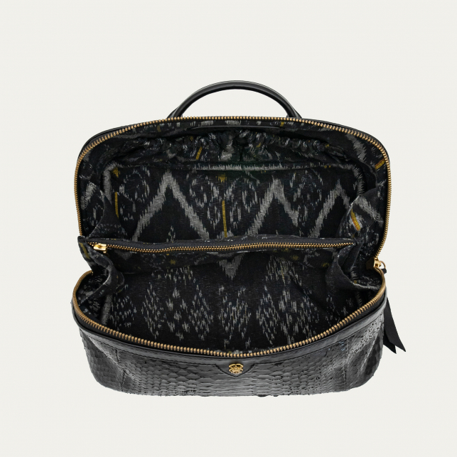 Trousse Python Charlotte Noir