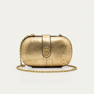 Sac Chiara Python Doré