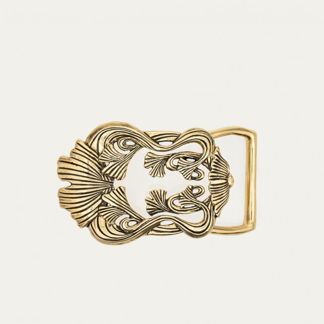 Golden Ginko Leaves Buckle