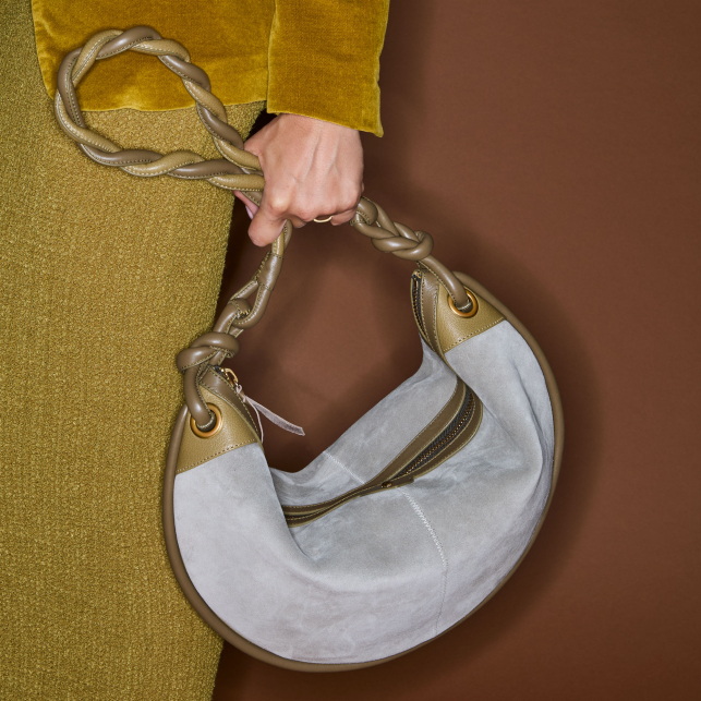 Sac Suède Big Chris Gris Perle