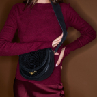 Black Python Bag Victoria