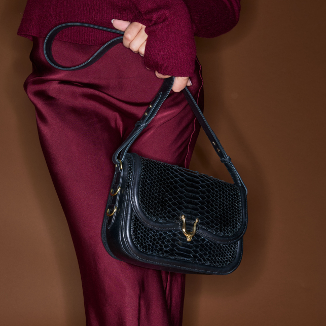 Sac Python Manon Noir