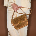 Sac Peau Lainée Mini Manon Cuivre et Ambre