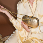 Sac Chiara Python Doré