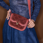 Sac Velours Mini Manon Brique Matelassé