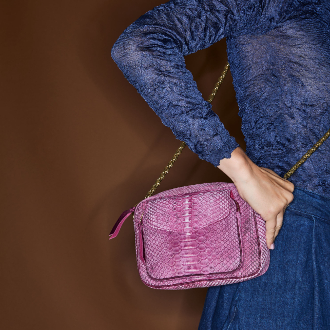 Sac Python Charly Pourpres Mixés