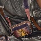 Tiger Eye Stone Python Bag Lily