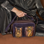 Tiger Eye Stone Python Cesar Bag